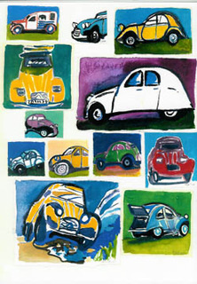 Plakat Autos - Ulrike Franz