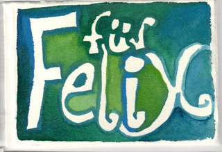 Namenskärtchen Felix - Ulrike Franz