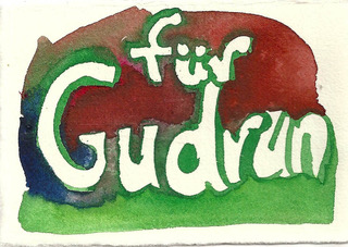 Namenskärtchen Gudrun - Ulrike Franz