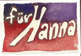 Namenskärtchen Hanna - Ulrike Franz