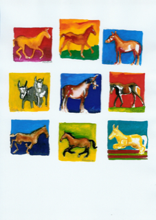 Plakat Pferde - Ulrike Franz