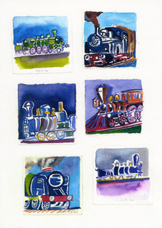 Plakat Züge - Ulrike Franz