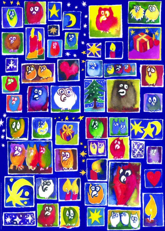 Geschenkpapier Eule - Ulrike Franz