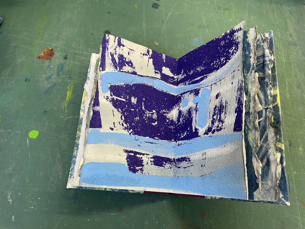 Buch mit Cyanotypie - Ulrike Franz