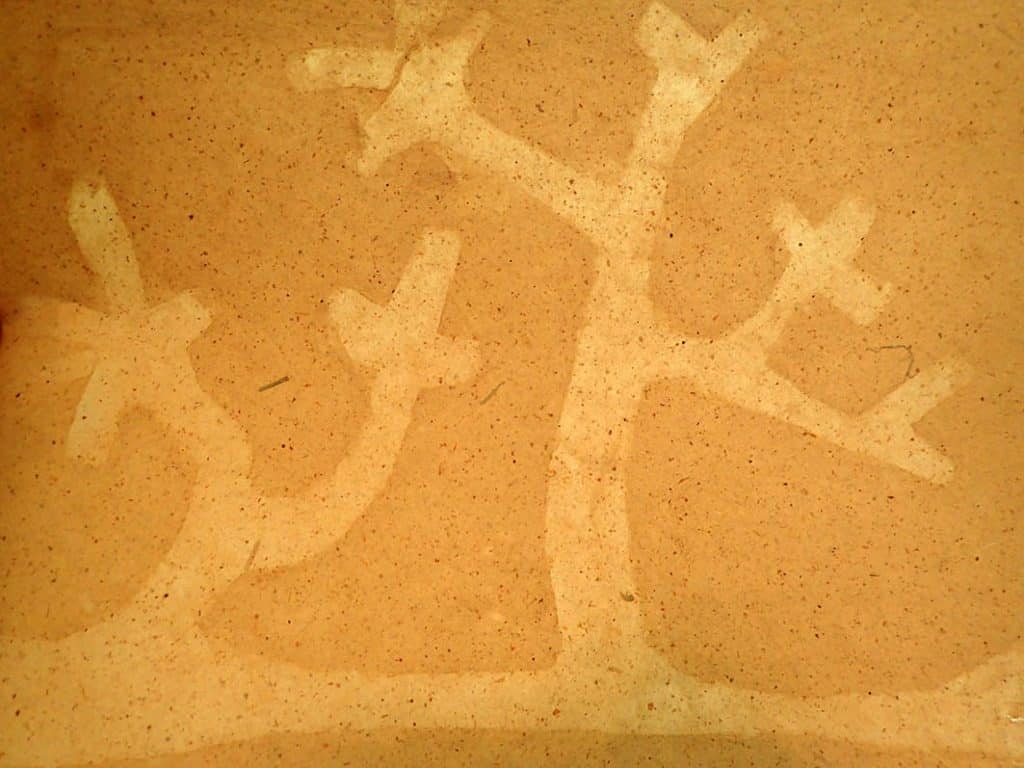 Wasserzeichen Durchsicht Baumwollpapier