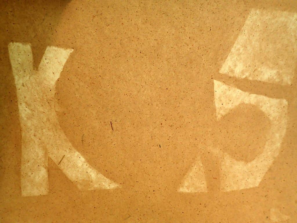 Wasserzeichen Durchsicht Baumwollpapier