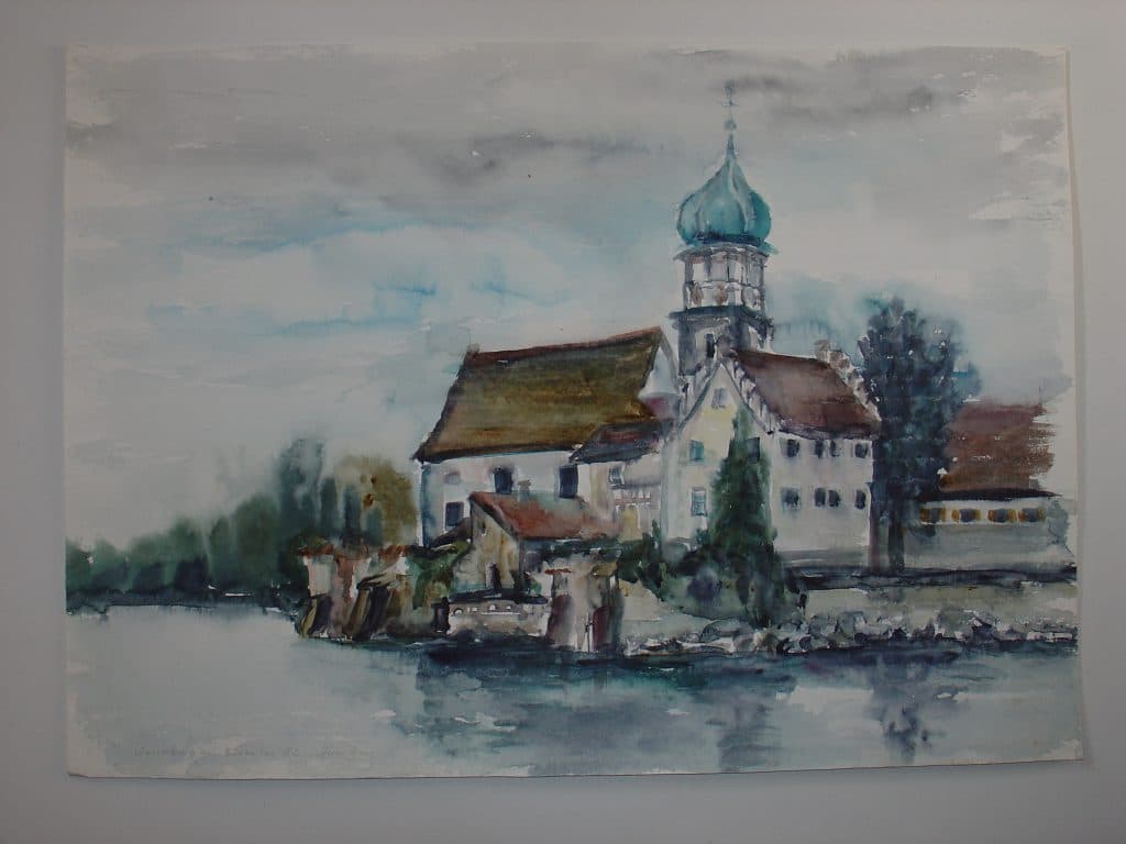 Am Bodensee, Hilde Franz, Aquarell