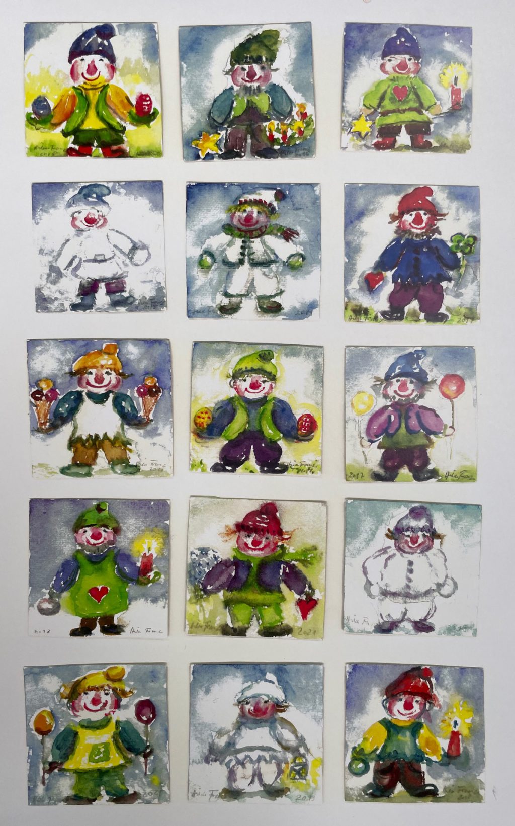 Miniatur-Aquarelle - Hilde Franz